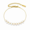 14K Gold Plated Natural Pearl Bracelet