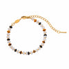 18K Gold Plated Natural Stone Bracelet