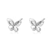 Sterling Silver Butterfly Stud Earrings