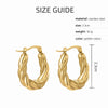 18K Gold Plated Twist Earrings