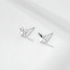 Sterling Silver Butterfly Stud Earrings