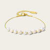 14K Gold Plated Natural Pearl Bracelet