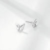 Sterling Silver Butterfly Stud Earrings