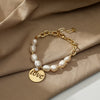 14K Gold Plated Love Letter Charm Bracelet