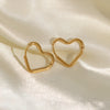 18K Gold Plated Love Stud Earrings