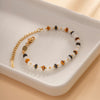 18K Gold Plated Natural Stone Bracelet