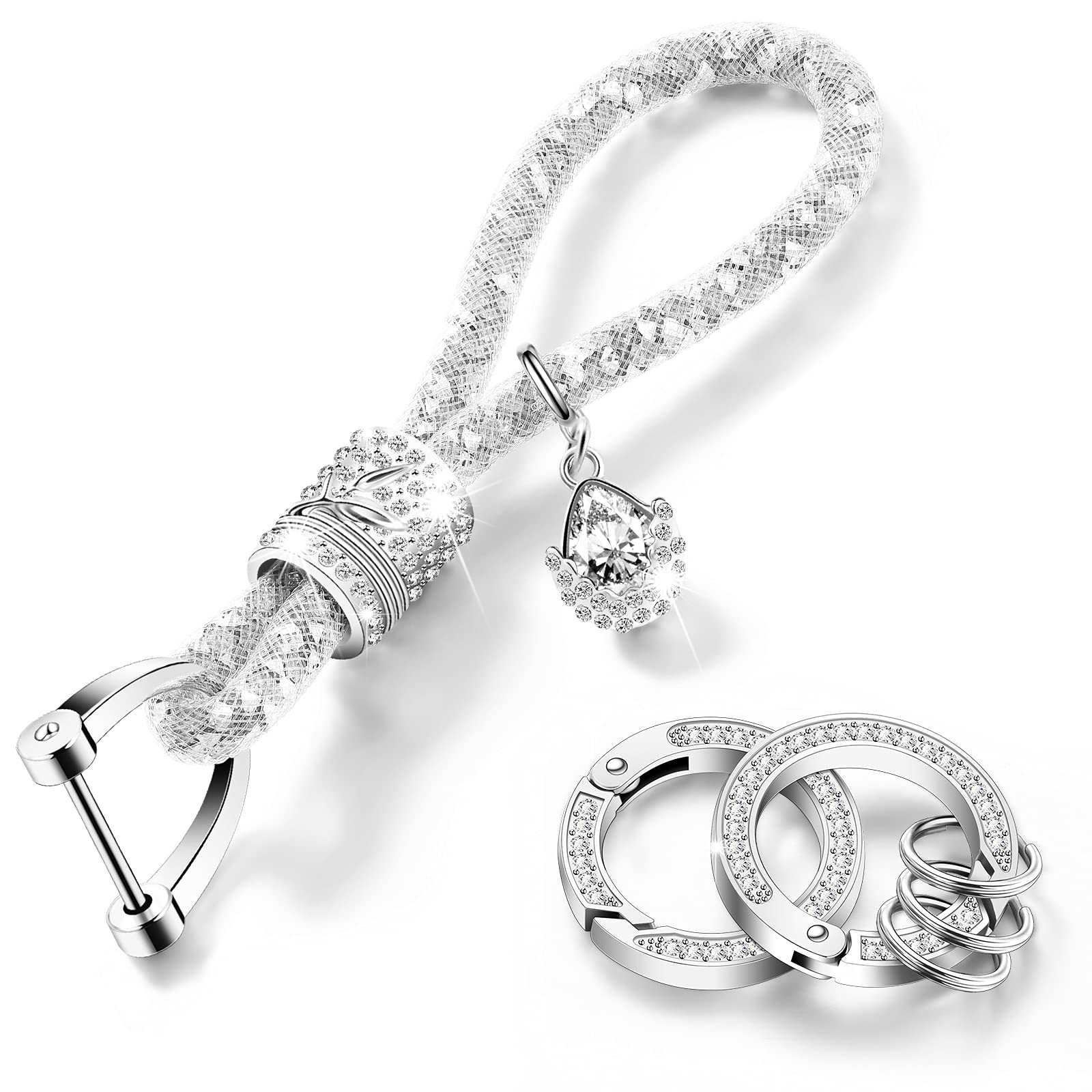 Bling Crystal Rhinestone Car Keychain