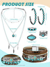 Bohemian Western Jewelry Set - 6-Piece