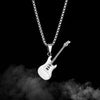 Guitar necklace pendant (gold, silver, black)