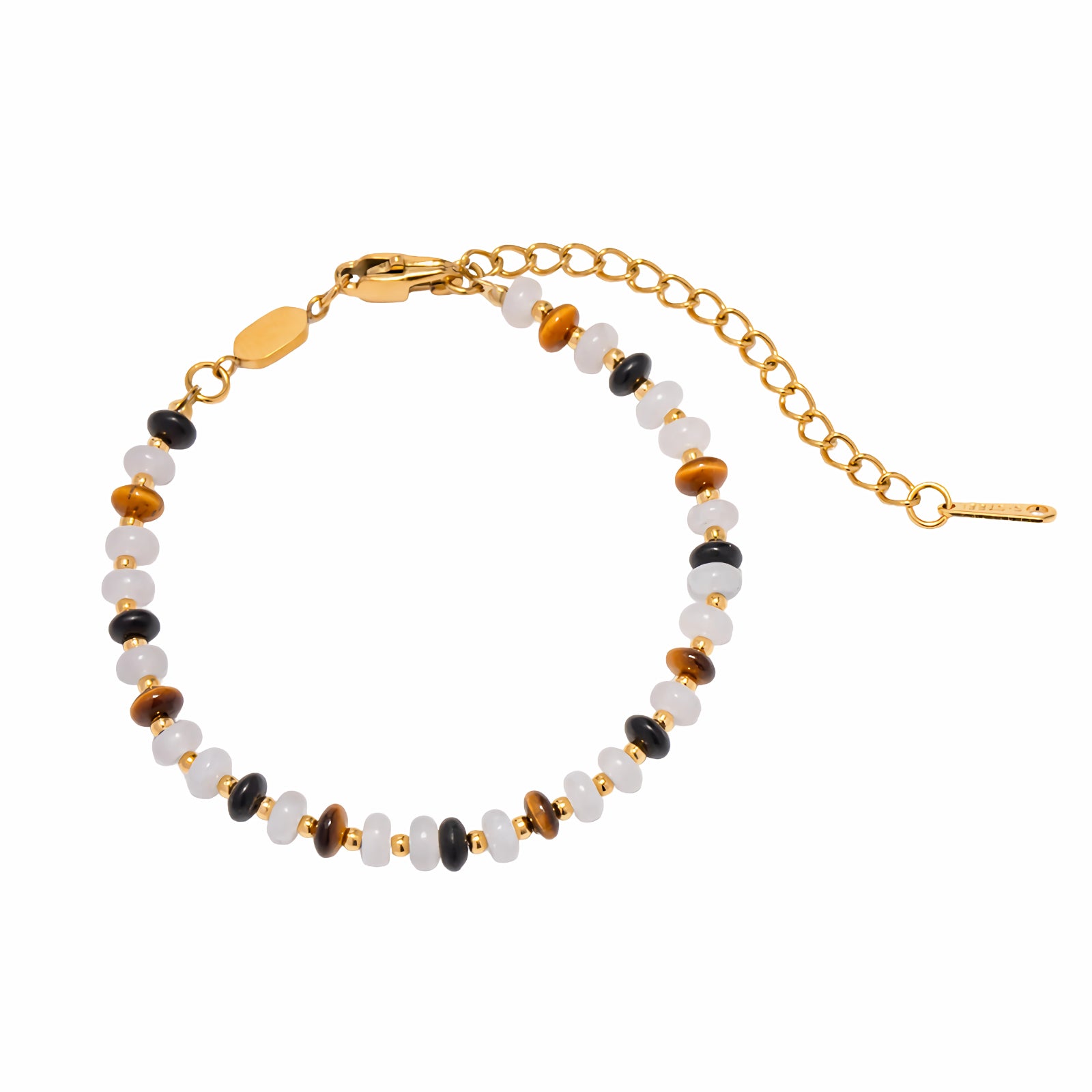 18K Gold Plated Natural Stone Bracelet